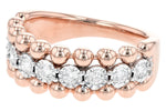 Allison Kaufman Diamond Wedding Band in 14K Rose Gold, 0.40 ctw, alternate view