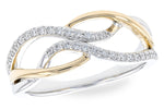 Allison Kaufman Diamond Ring in 14K Yellow & White Gold, 0.20 ctw (D5911)