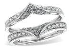 Allison Kaufman Diamond Ring Guard in 14K White Gold, 0.45 ctw