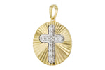Allison Kaufman Diamond Pendant in 14K Yellow Gold, 0.12 ctw, alternate view