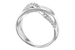 Allison Kaufman Diamond Wedding Band in 14K White Gold, 0.21 ctw (W2025), alternate view