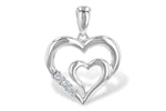 Allison Kaufman Diamond Pendant in 14K White Gold, 0.06 ctw