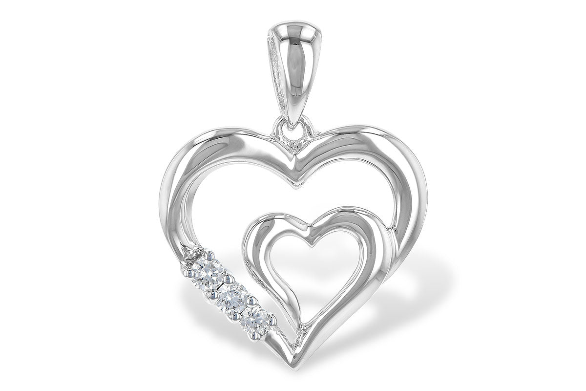 Allison Kaufman Diamond Pendant in 14K White Gold, 0.06 ctw