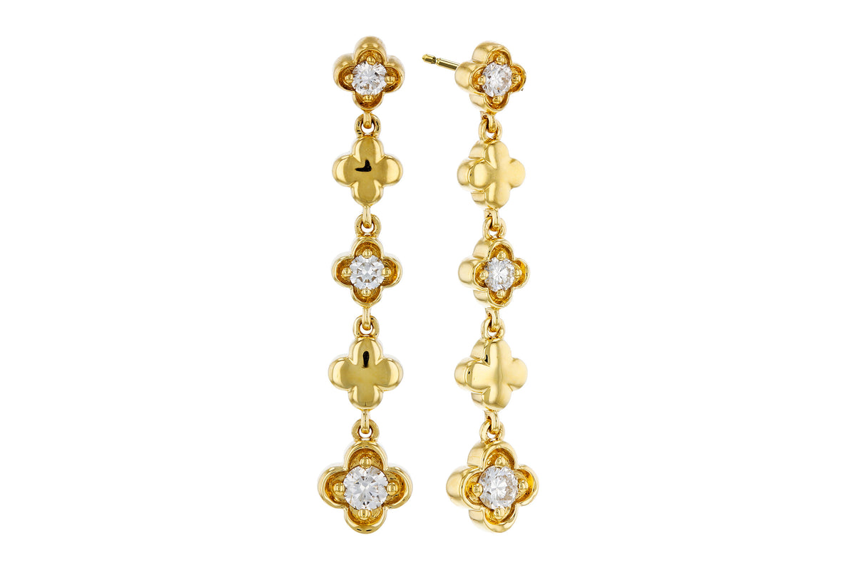 Allison Kaufman Diamond Earrings in 14K Yellow Gold, 0.25 ctw (E2421)