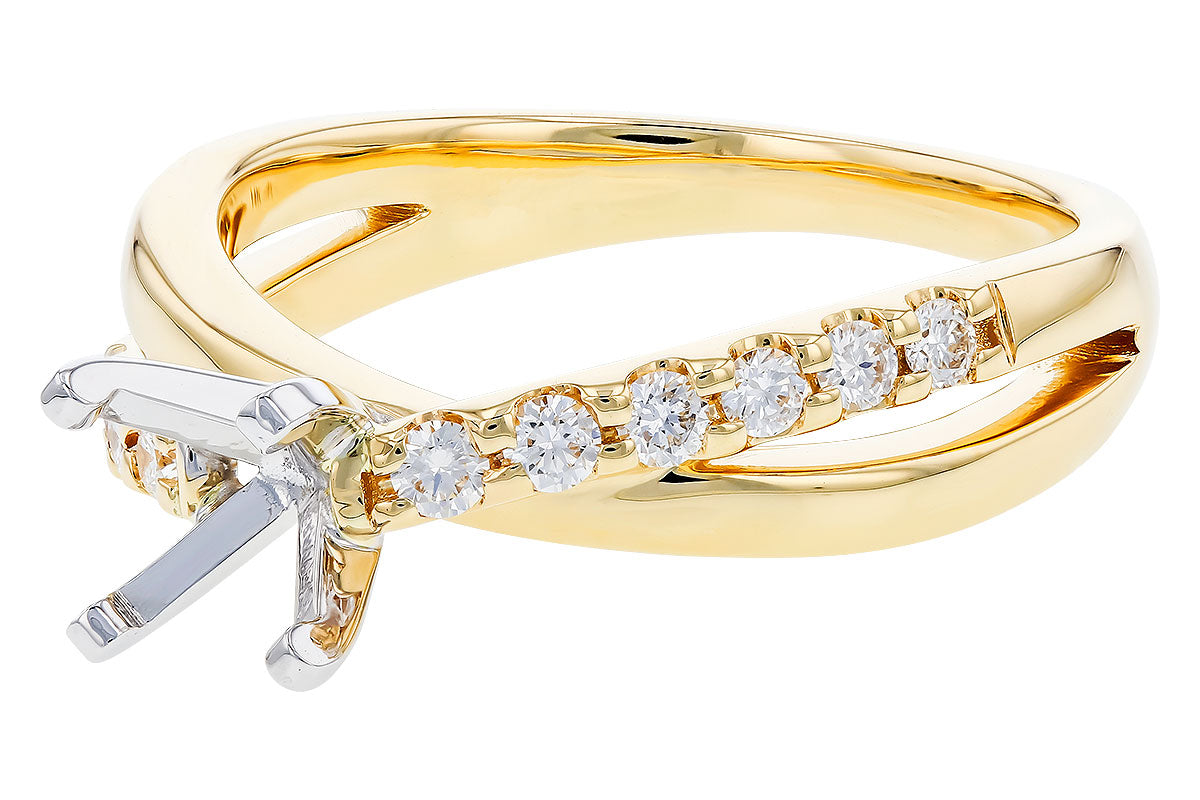 Allison Kaufman Diamond Wedding Band in 14K Yellow Gold, 0.32 ctw (L7833), alternate view
