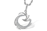 Allison Kaufman Diamond Necklace in 14K White Gold, 0.15 ctw (N8096)