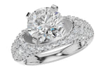 Allison Kaufman Diamond Engagement Ring Semi-Mount in 14K White Gold, 1.02 ctw