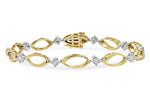 Allison Kaufman Diamond Bracelet in 14K Yellow Gold, 0.25 ctw (B1243)