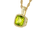 Allison Kaufman Peridot Necklace in 14K Yellow Gold, 0.95 ctw, alternate view