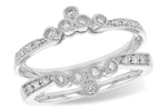 Allison Kaufman Diamond Ring Guard in 14K White Gold, 0.25 ctw (W2351)