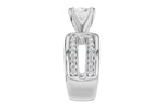 Allison Kaufman Diamond Engagement Ring Semi-Mount in 14K White Gold, 0.50 ctw (L7913), alternate view