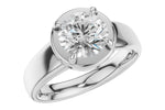 Allison Kaufman Engagement Ring Semi-Mount in 14K White Gold (L7922)