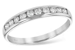 Allison Kaufman Diamond Wedding Band in 14K White Gold, 0.25 ctw (WR111-25)