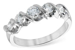 Allison Kaufman Diamond Wedding Band in 14K White Gold, 0.75 ctw (WR115-75)