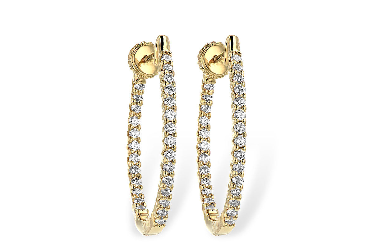 Allison Kaufman Diamond Earrings in 14K Yellow Gold, 0.50 ctw (ER807-50)