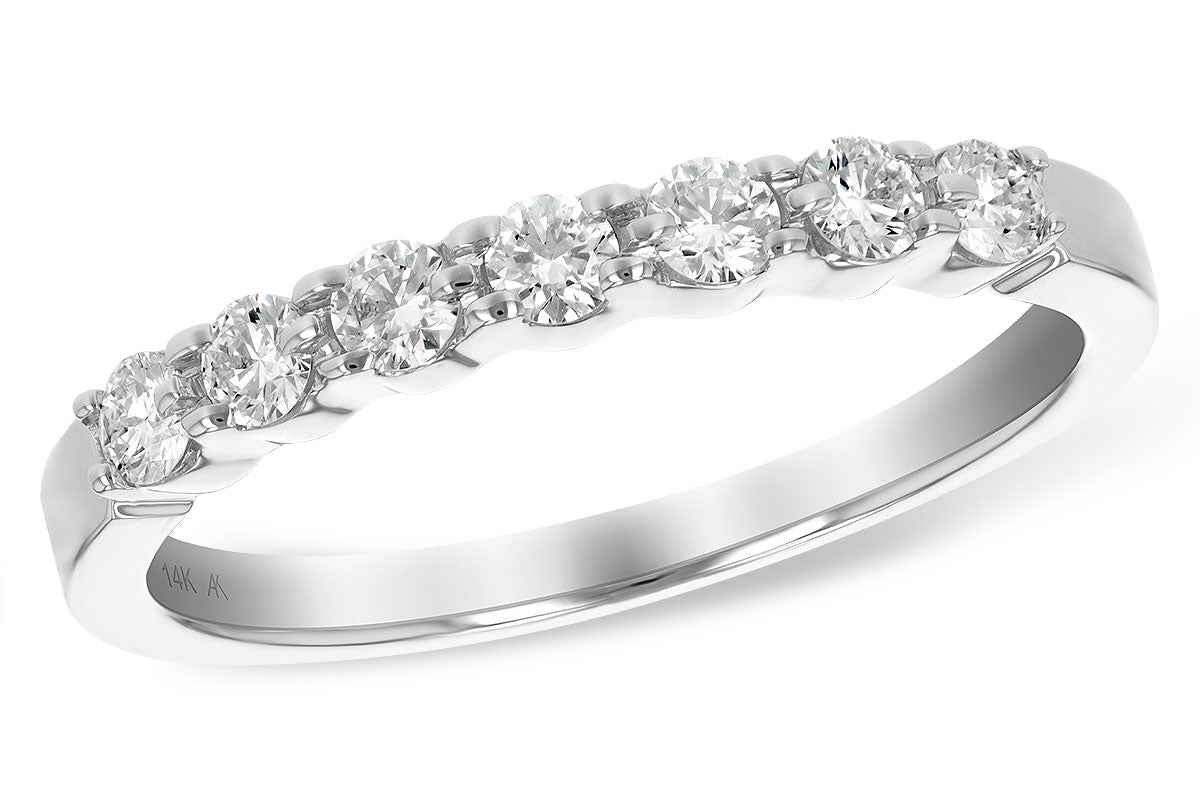 Allison Kaufman Diamond Wedding Band in 14K White Gold, 0.33 ctw (WR114-33)