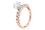 Allison Kaufman Diamond Engagement Ring Semi-Mount in 14K Rose Gold, 0.44 ctw (LR830-44), alternate view