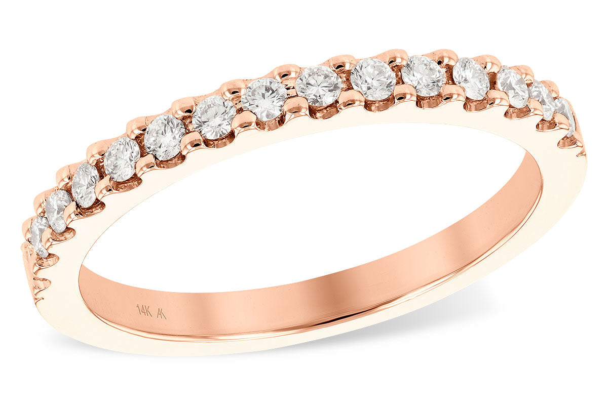 Allison Kaufman Diamond Wedding Band in 14K Rose Gold, 0.26 ctw