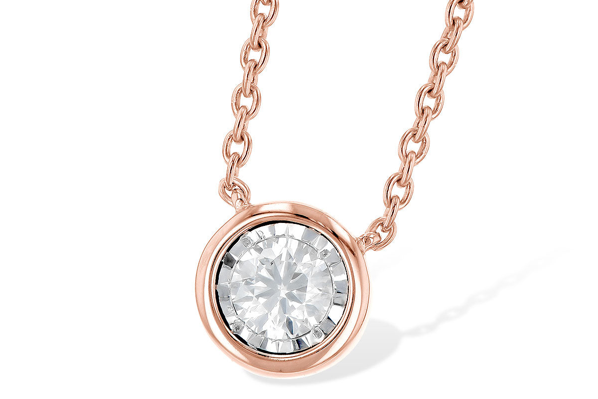 Allison Kaufman Diamond Necklace in 14K Rose Gold, 0.24 ctw (NR60-25)