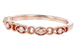 Allison Kaufman Diamond Wedding Band in 14K Rose Gold, 0.08 ctw (W2427), alternate view