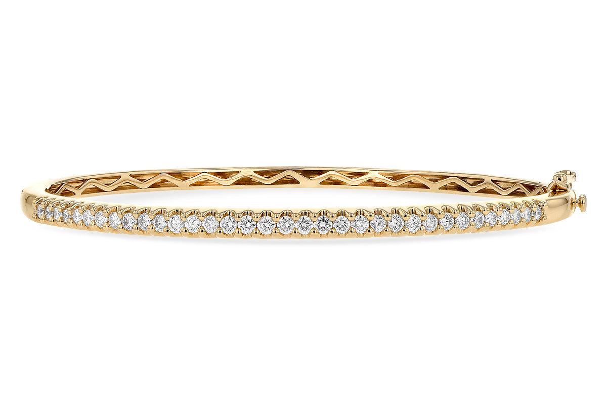 Allison Kaufman Diamond Bangle Bracelet in 14K Yellow Gold, 0.95 ctw