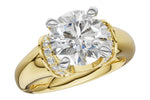 Allison Kaufman Diamond Engagement Ring Semi-Mount in 14K Yellow Gold, 0.14 ctw (L7954)