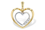 Allison Kaufman Diamond Pendant in 14K Yellow & White Gold, 0.07 ctw