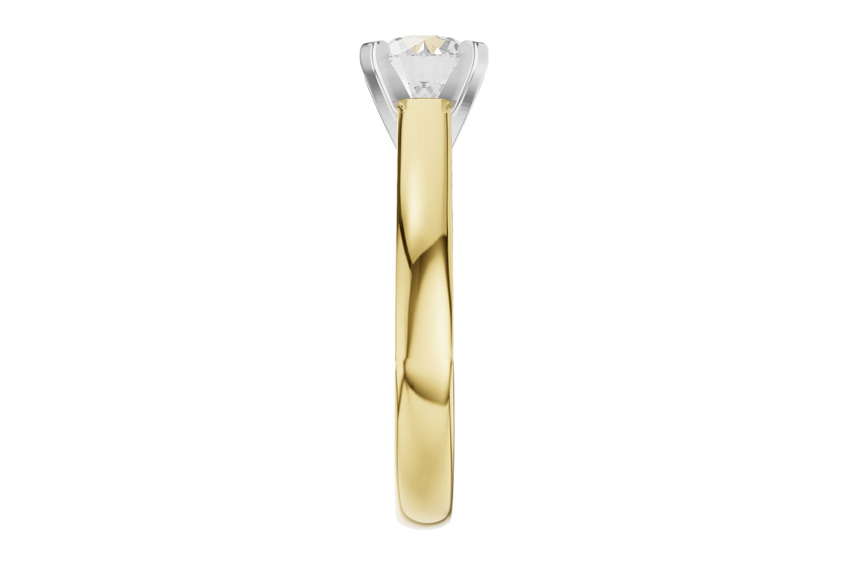 Allison Kaufman Diamond Engagement Ring Semi-Mount in 14K Yellow Gold, 0.28 ctw, alternate view