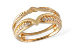 Allison Kaufman Diamond Ring Guard in 14K Yellow Gold, 0.24 ctw (W1867)