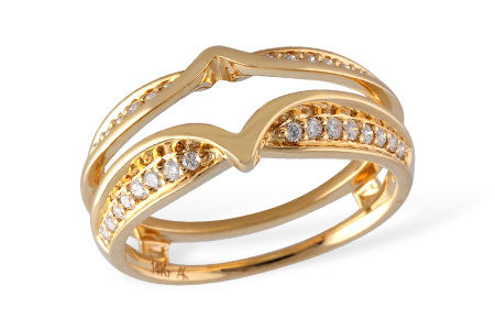 Allison Kaufman Diamond Ring Guard in 14K Yellow Gold, 0.24 ctw (W1867)