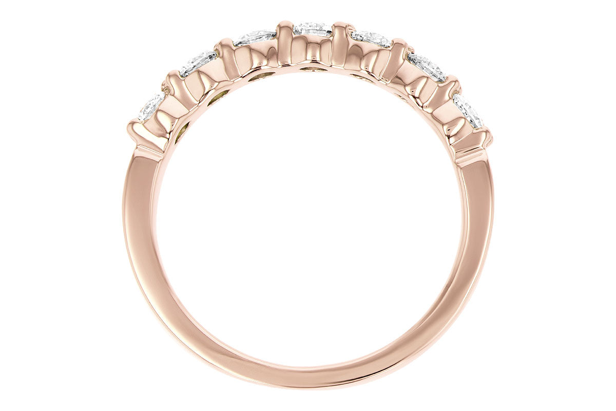 Allison Kaufman Diamond Wedding Band in 14K Rose Gold, 0.75 ctw (WR114-75), alternate view