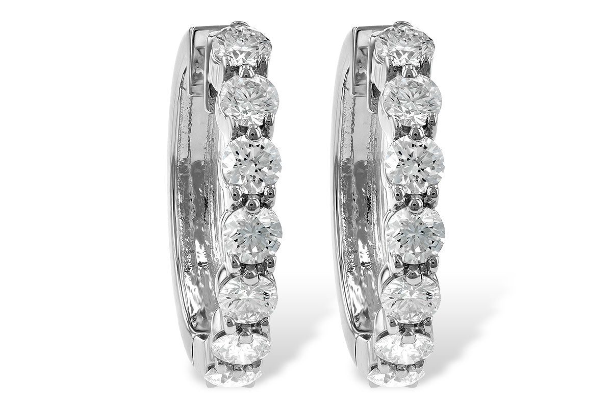 Allison Kaufman Diamond Earrings in 14K White Gold, 2.00 ctw (ER104-2)