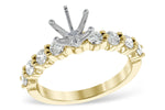 Allison Kaufman Diamond Engagement Ring Semi-Mount in 14K Yellow Gold, 0.66 ctw (LR830-66)