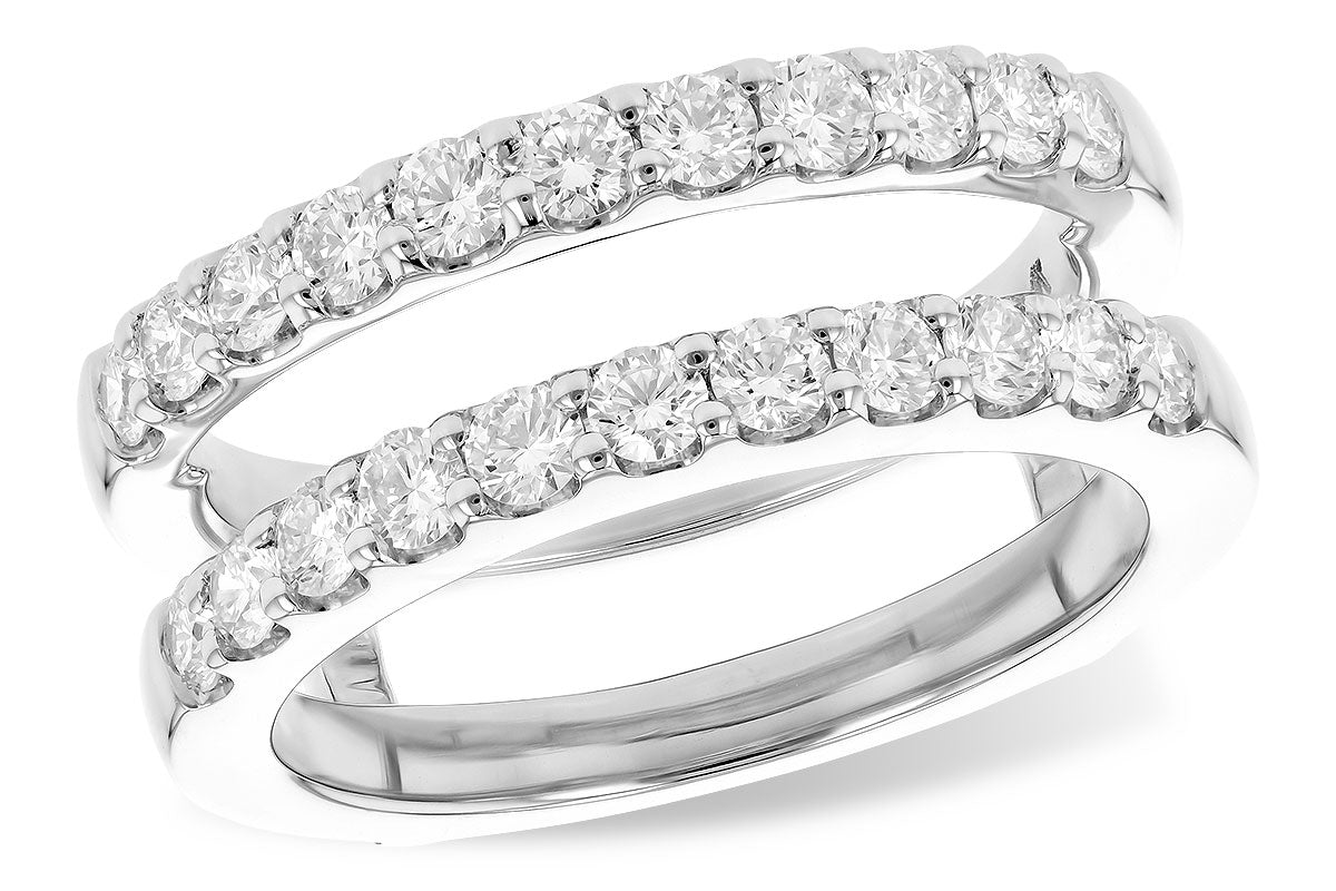 Allison Kaufman Diamond Ring Guard in 14K White Gold, 1.00 ctw