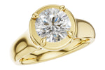 Allison Kaufman Diamond Engagement Ring Semi-Mount in 14K Yellow Gold, 0.09 ctw (L7923)