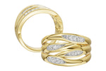 Allison Kaufman Diamond Wedding Band in 14K Yellow Gold, 0.16 ctw (W2736), alternate view