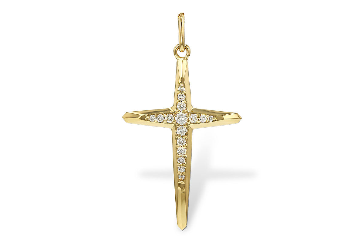Allison Kaufman Diamond Pendant in 14K Yellow Gold, 0.15 ctw