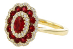 Allison Kaufman Ruby & Diamond Ring in 14K Yellow Gold, 1.52 ctw, alternate view