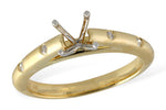 Allison Kaufman Diamond Engagement Ring Semi-Mount in 14K Yellow Gold, 0.07 ctw