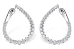 Allison Kaufman Diamond Earrings in 14K White Gold, 2.00 ctw (E2084)