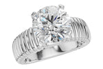 Allison Kaufman Engagement Ring Semi-Mount in 14K White Gold (L7951)