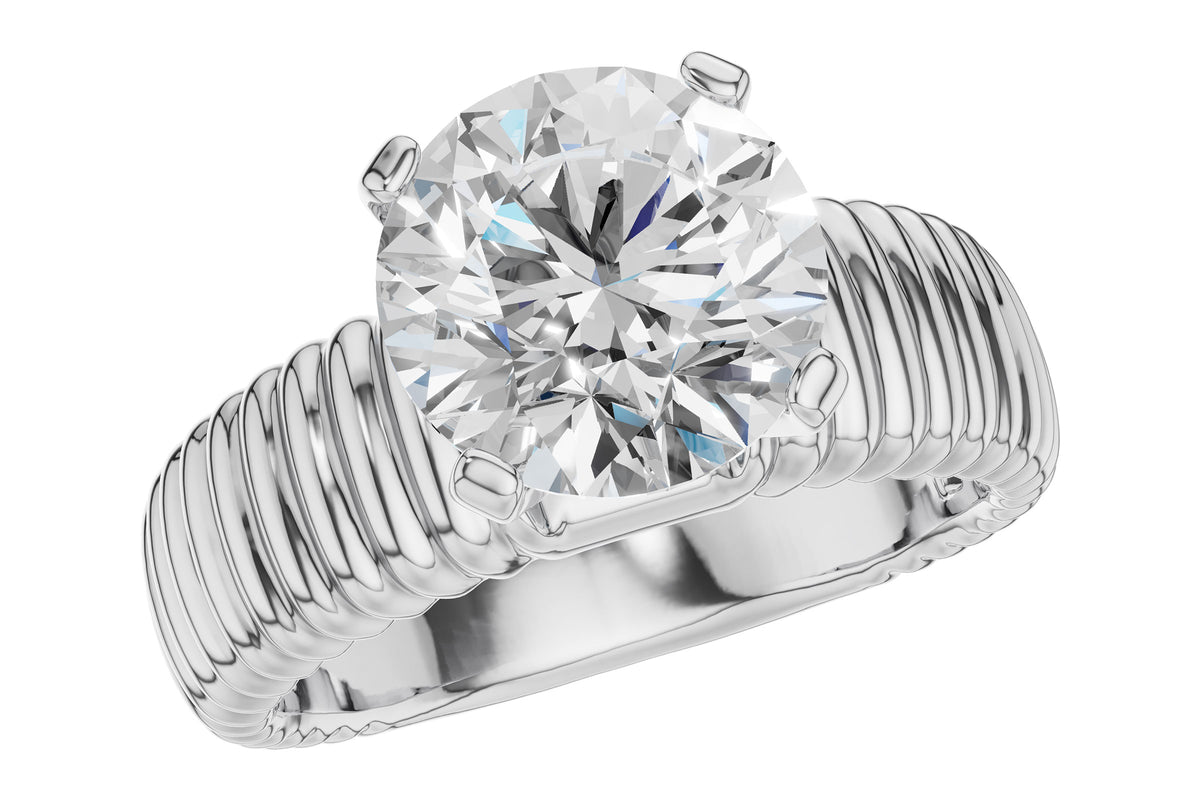 Allison Kaufman Engagement Ring Semi-Mount in 14K White Gold (L7951)