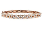 Allison Kaufman Diamond Bangle Bracelet in 14K Rose Gold, 0.50 ctw (B1274)