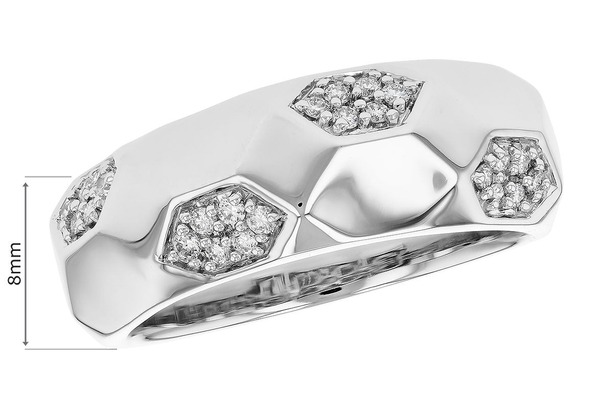 Allison Kaufman Diamond Ring in 14K White Gold, 0.18 ctw, alternate view