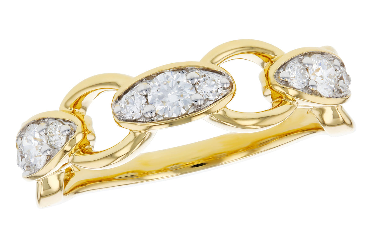 Allison Kaufman Diamond Wedding Band in 14K Yellow Gold, 0.40 ctw (W2743)