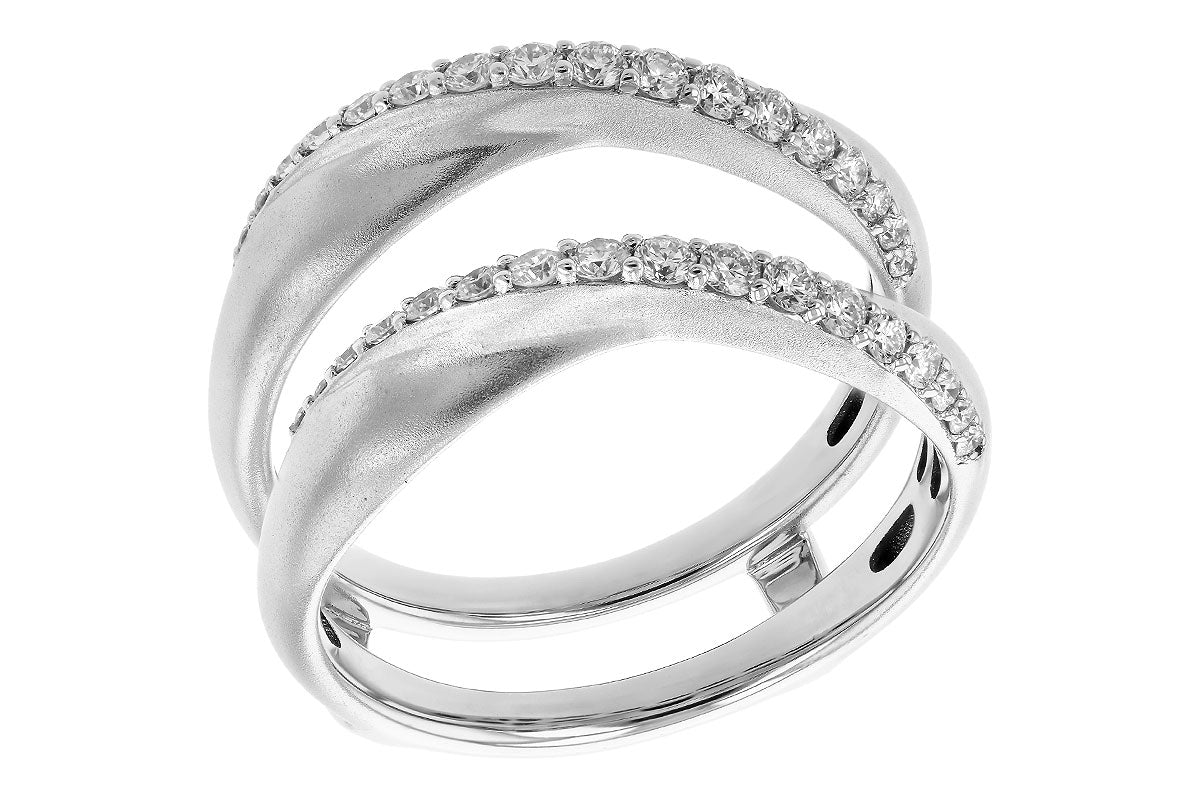 Allison Kaufman Diamond Ring Guard in 14K White Gold, 0.40 ctw, alternate view