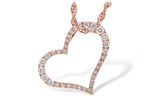 Allison Kaufman Diamond Necklace in 14K Rose Gold, 0.24 ctw (N7218)
