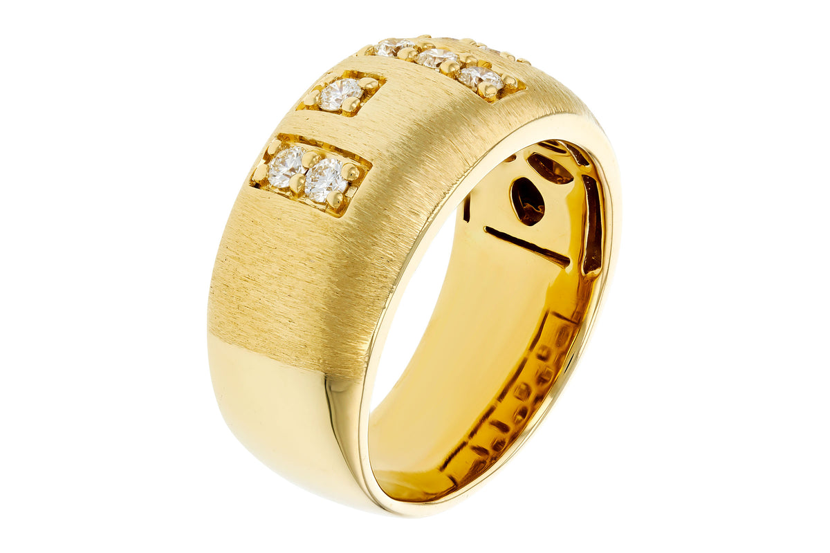Allison Kaufman Diamond Wedding Band in 14K Yellow Gold, 0.44 ctw, alternate view