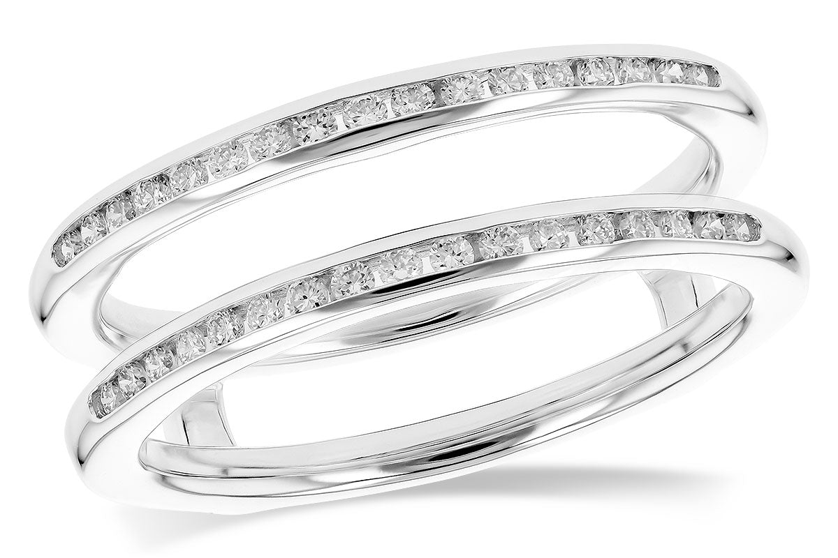 Allison Kaufman Diamond Ring Guard in 14K White Gold, 0.25 ctw (WR302-25)