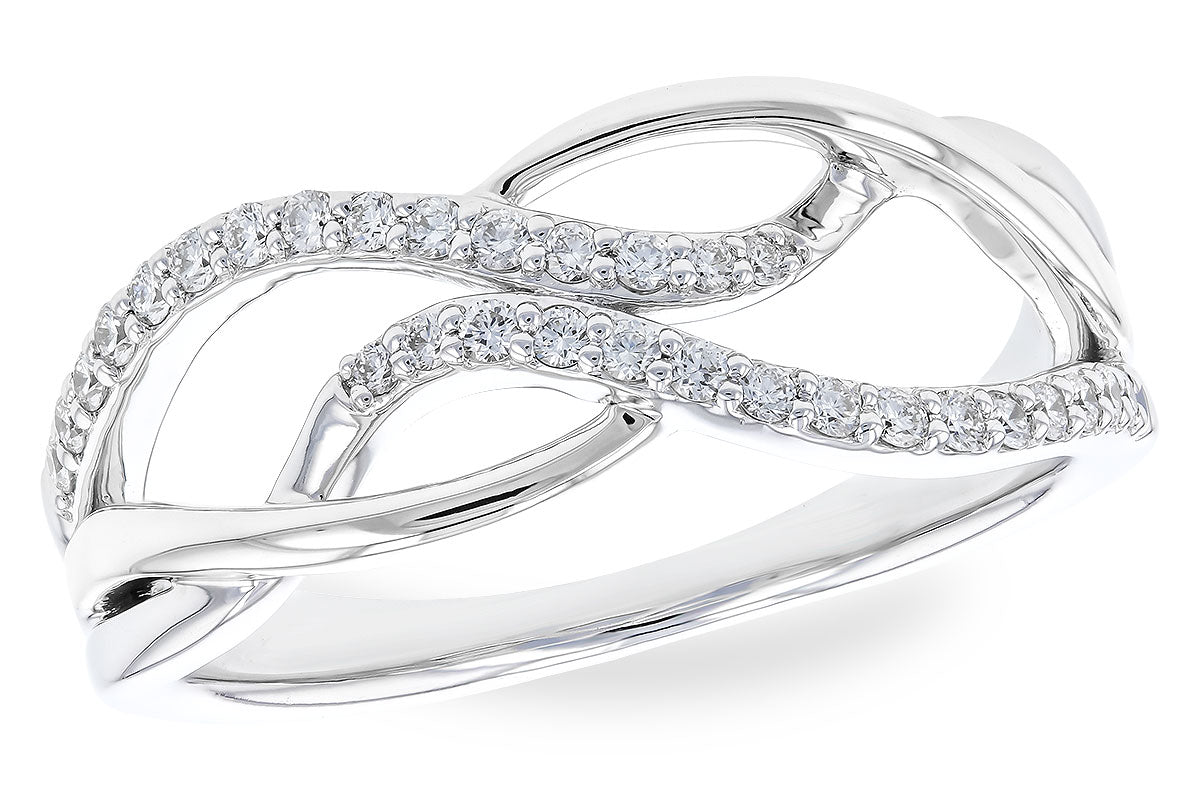 Allison Kaufman Diamond Ring in 14K White Gold, 0.20 ctw (D5911)
